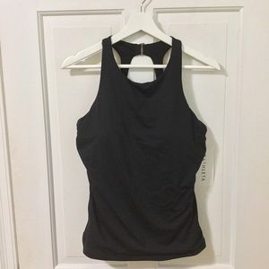 Athleta Maldives High Neck Swim Tank Black D-DD